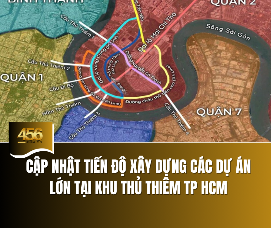 Cập nhật tiến độ xây dựng các dự án lớn tại khu Thủ Thiêm TP HCM