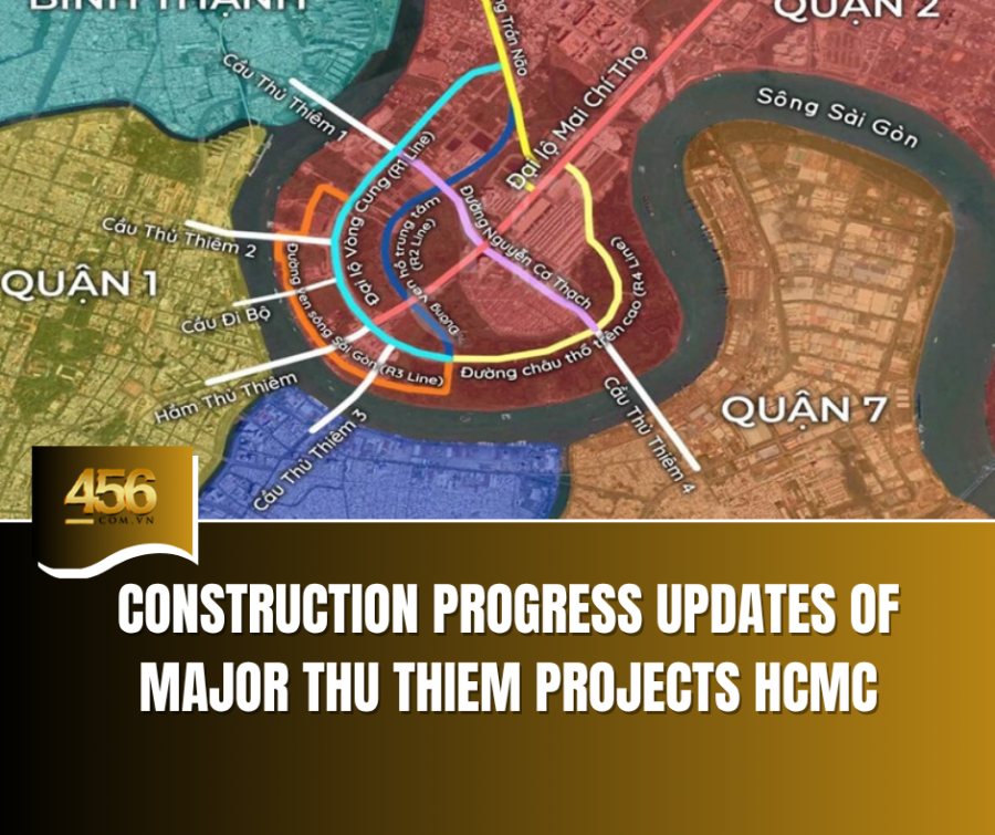 Construction Progress Updates of Major Thu Thiem Projects HCMC