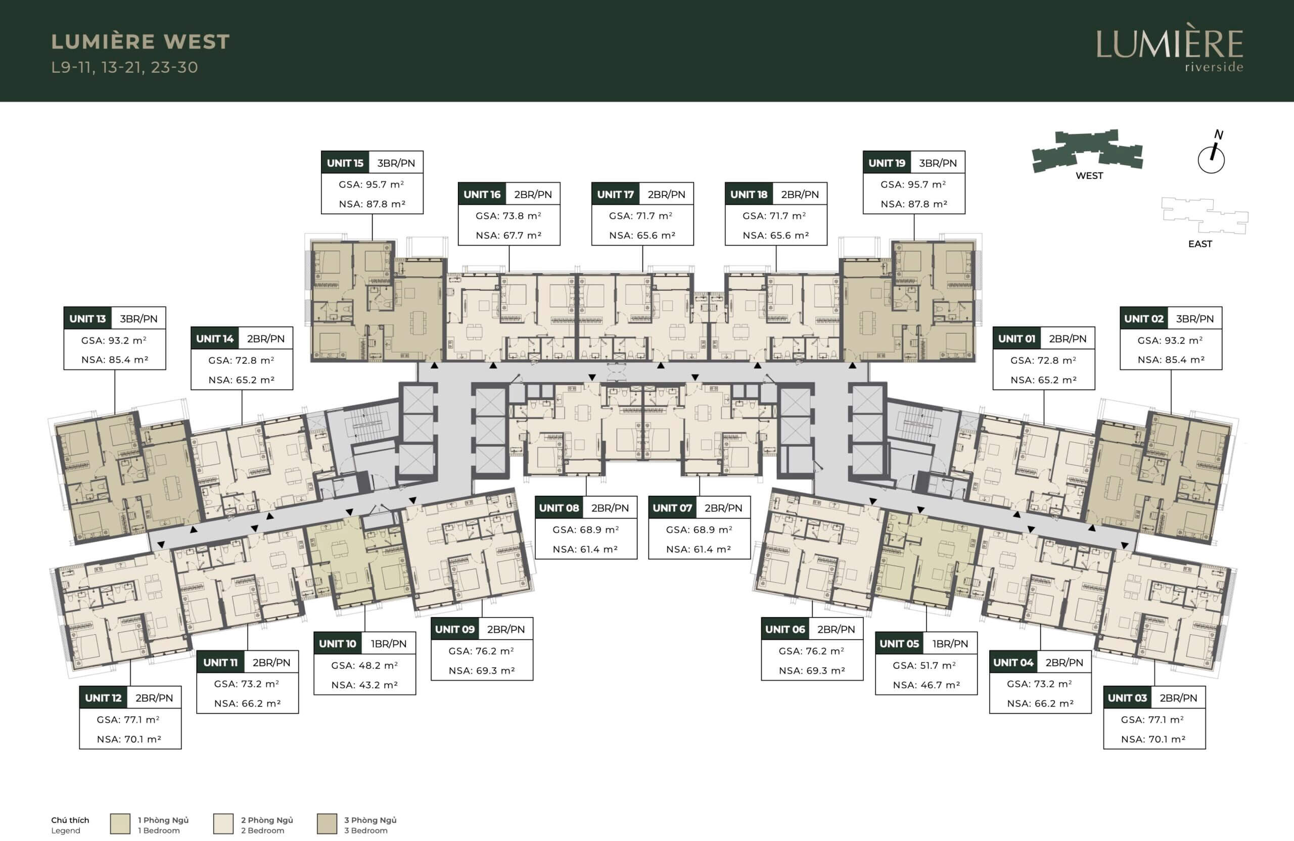 Sơ đồ mặt bằng căn hộ Lumiere Riverside Thảo Điền Tầng 9-10-và-tầng-13-21-và-tầng-23-30