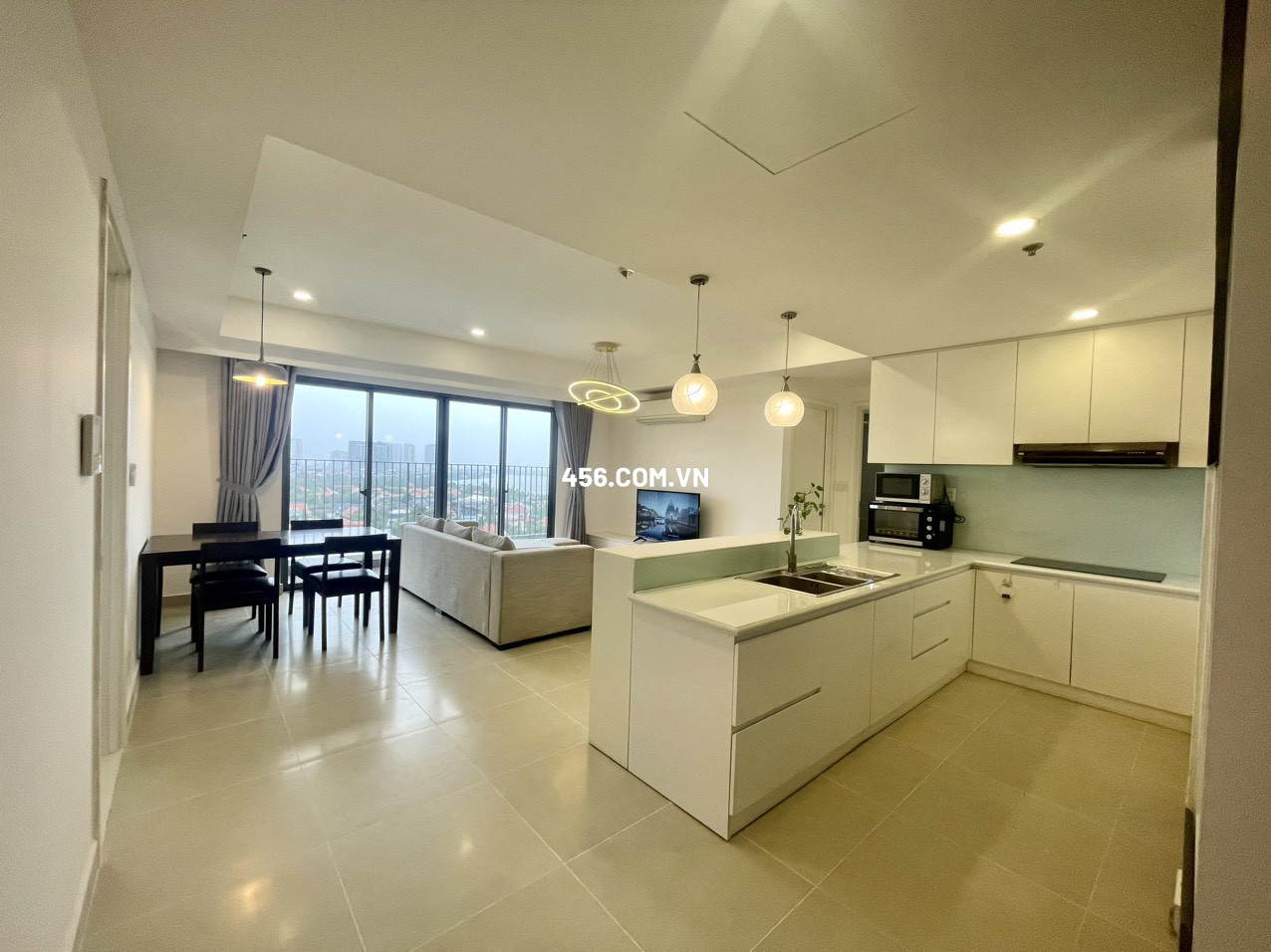 Hinh-3 Bedrooms Masteri Thao Dien Apartment For  Rent in Tower 3 Very Nice