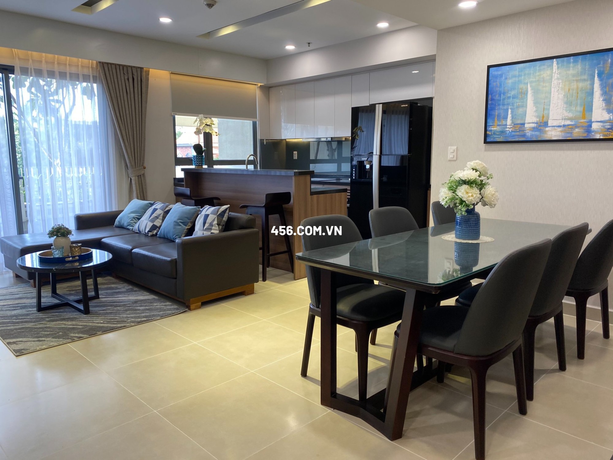 Hinh-Duplex Masteri Thao Dien Apartment For Rent Morden Furnished in Thu Duc District