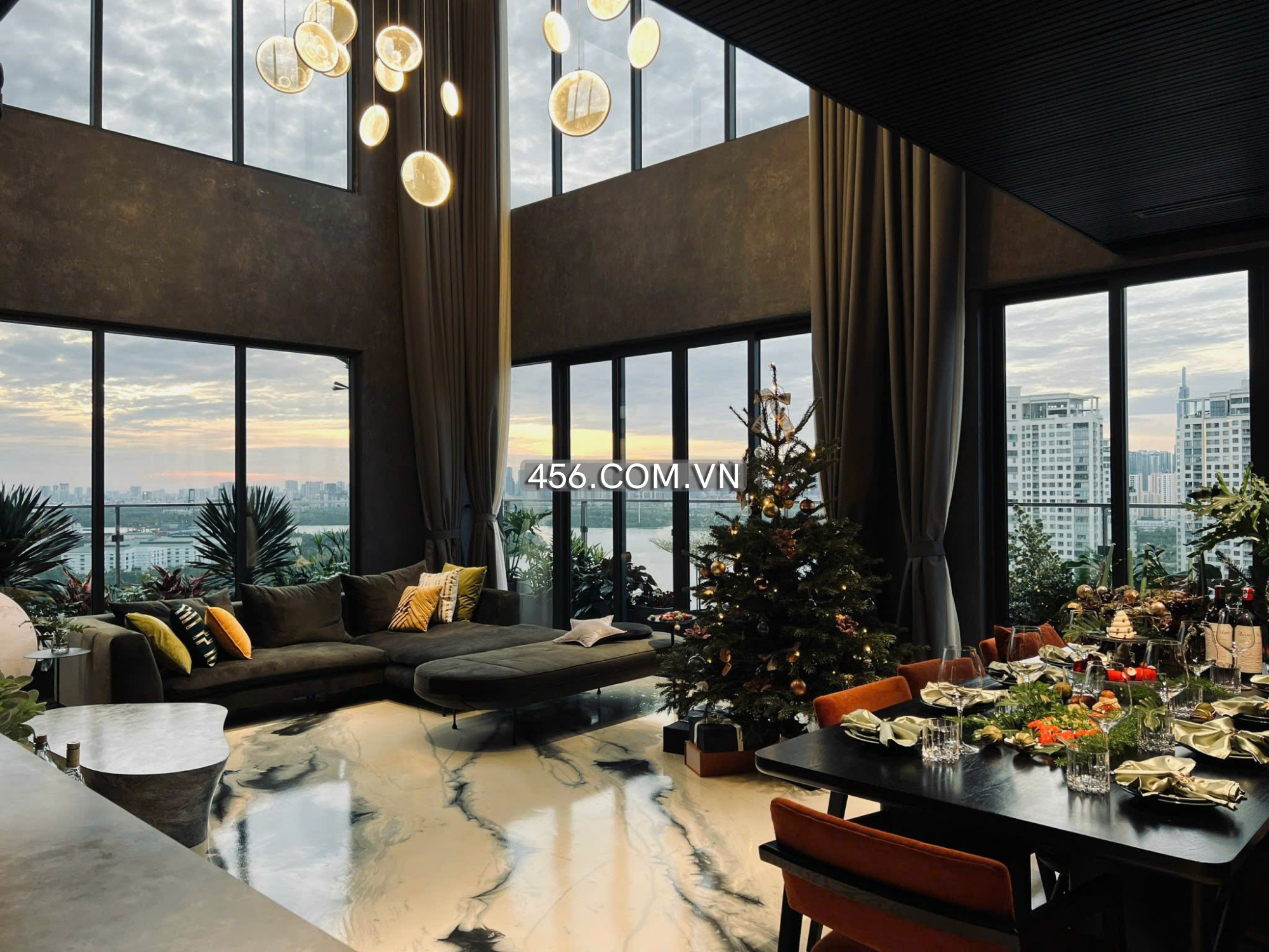 Hinh-Cho thuê Penthouse One Verandah 3PN 230m² view sông & TP tuyệt đẹp