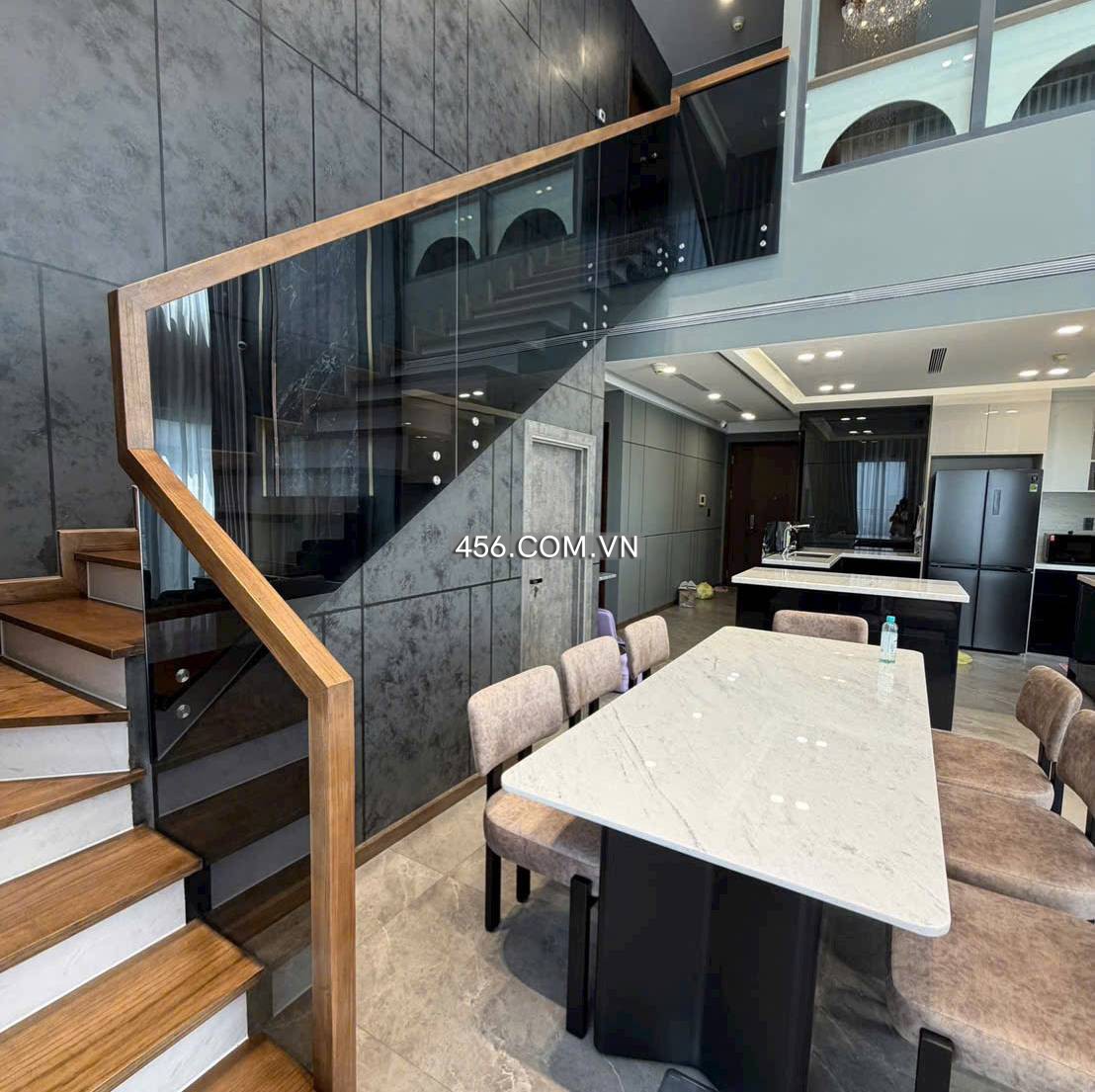 Hinh-Penthouse căn hộ One Verandah cho thuê 220m2 3 phòng ngủ nội thất hiện đại