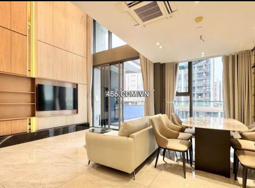 Hinh-Duplex with Garden Opera Apartment Metropole Thu Thiem For Lease