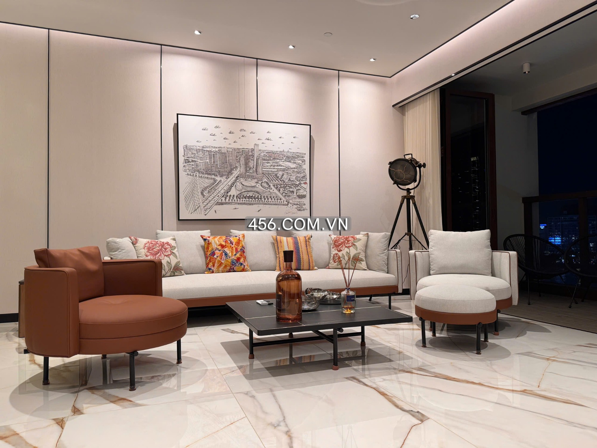 Hinh-The Galleria Apartment For Lease 4 Bedrooms 170m2 Morden Furniture City View