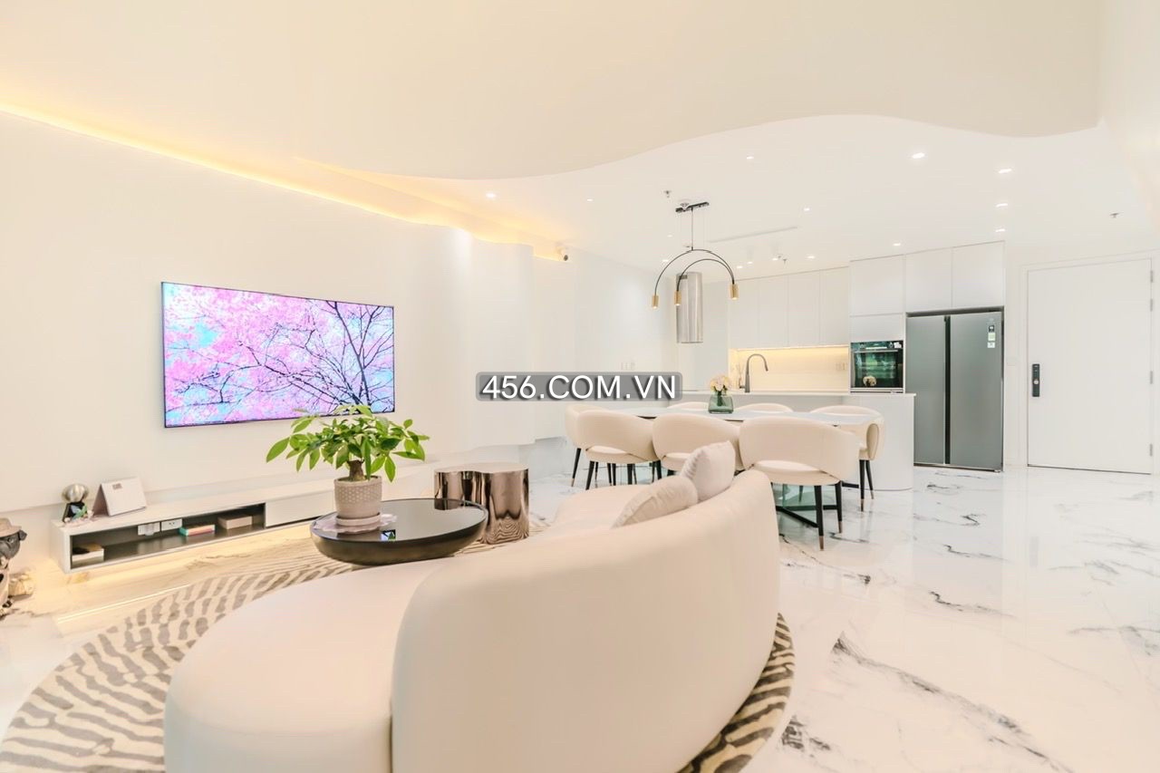 Hinh-Duplex The River Thu Thiem Apartment For Lease 139 m2 Morden Furniture