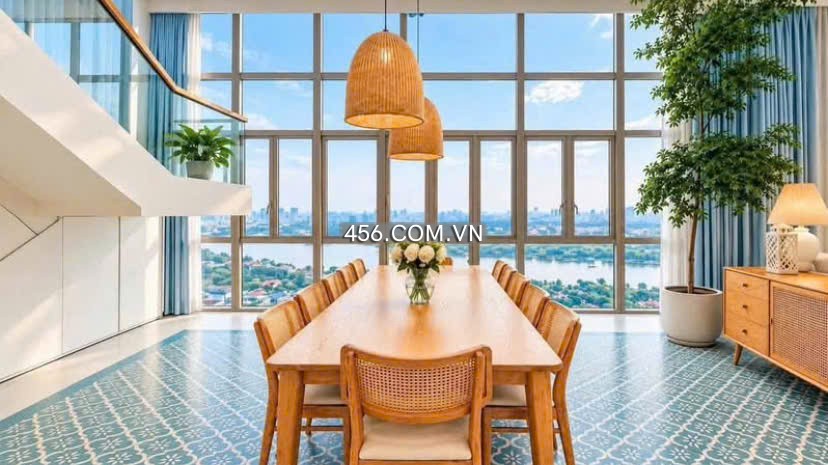 Hinh-Cho thuê Penthouse The Vista đầy đủ nội thất 3 tầng sân vườn rộng