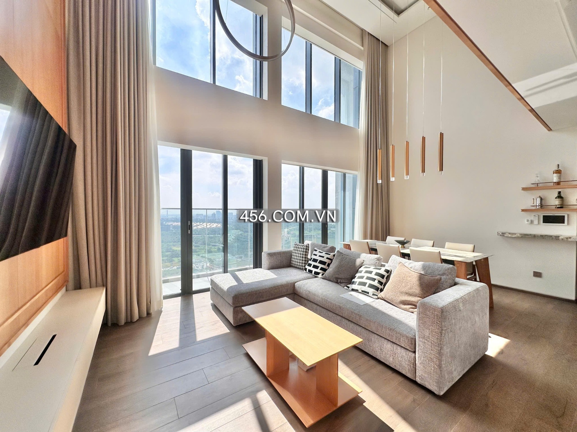 Hinh-Penthouse căn hộ The Crest ( Metropole Thủ Thiêm ) 150m2 Cho thuê view thành phố