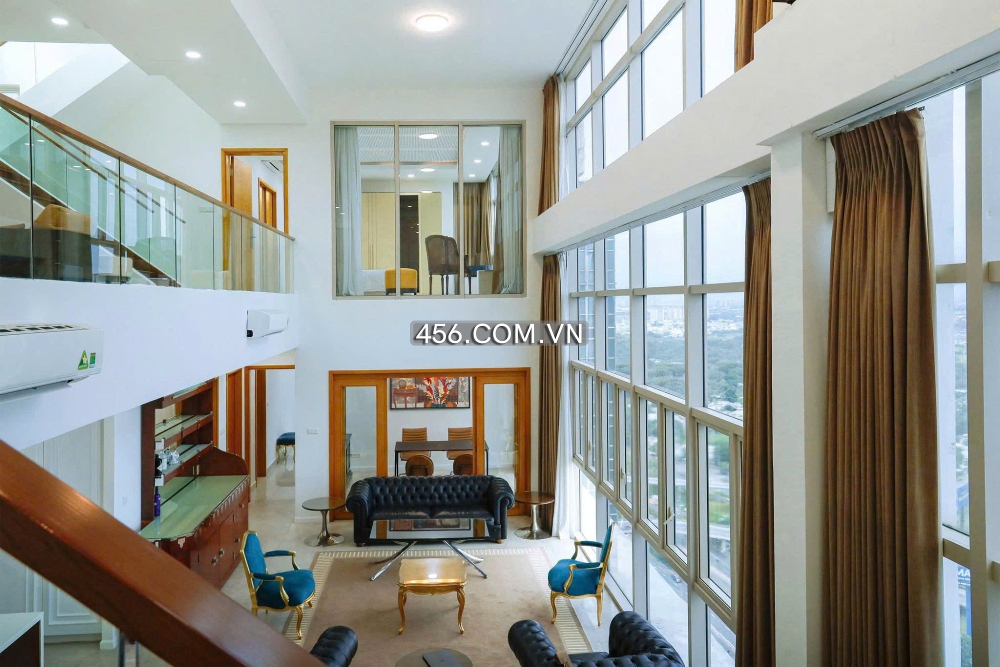 Hinh-Penthouse The Vista An Phu Apartment For Lease River View With Morden Furniture