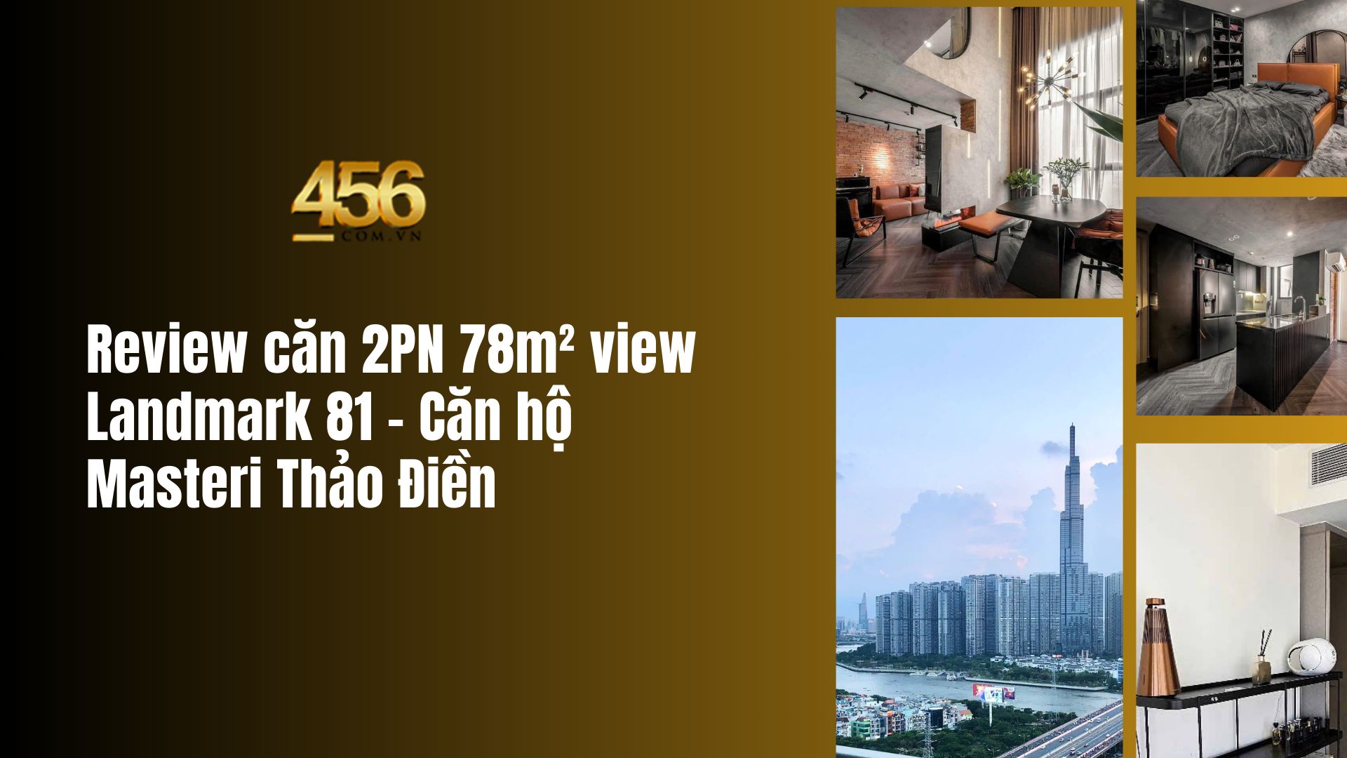 Review căn 2PN 78m² view Landmark 81 – Căn hộ Masteri Thảo Điền